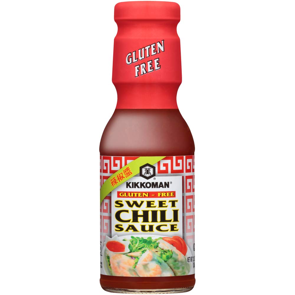 Kikkoman Gluten Free Sweet Chili Sauce - 13 oz Bottle | Premium Asian Stir Fry & Dipping Sauce for Chicken, Wings & Sushi