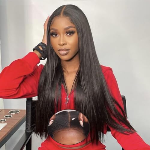 Natural Color Straight 4x4 Gluelesss Wigs