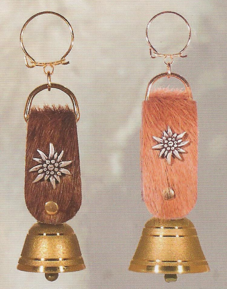 Mini Cowbell Key Ring - Small Metal Cowbell Keychain for Keys, Bags & Backpacks - Perfect for Sports Fans, Cheerleaders & Pet Training - Great Gift Idea for Cow Lovers