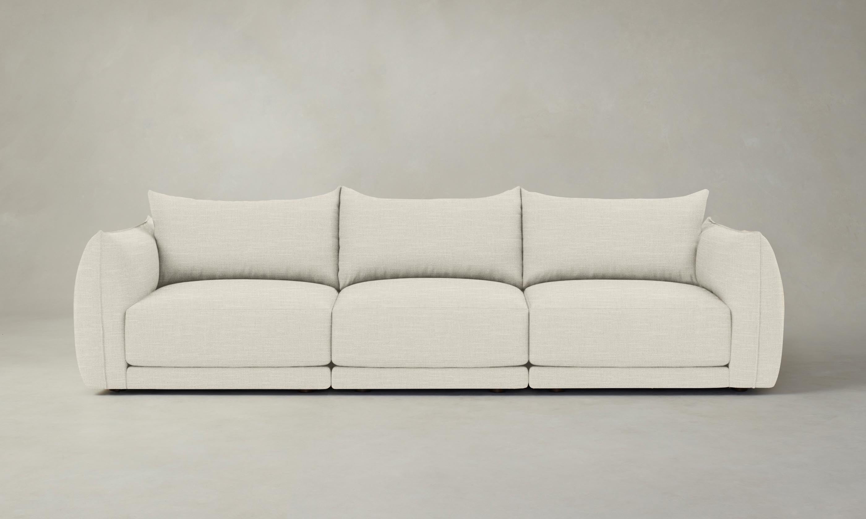 Modular Sofa with Performance Woven Chenille Fabric - Jones Collection | Modern Living Room Furniture for Small Spaces & Apartments | Comfortable Sectional Couch for Relaxing & Entertaining
