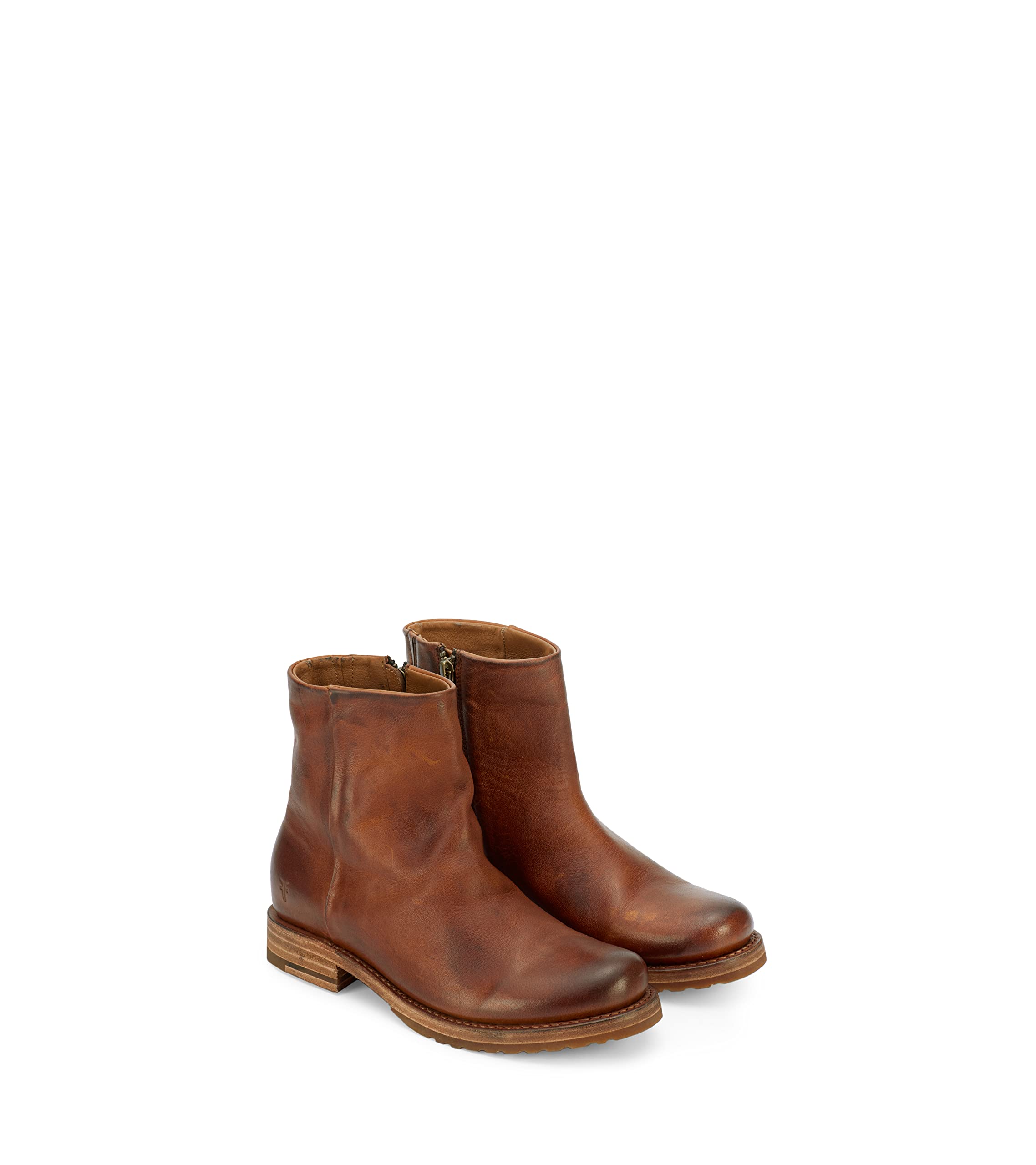 Frye Veronica Inside Zip 6” Women's Booties - Premium Leather Ankle Boots with Leather Lining & Durable Rubber Outsole | Comfortable Fall & Winter Fashion for Work, Dating & Casual Outfits
