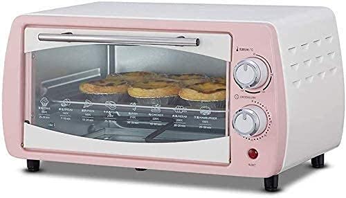 ZHOUSILIN 10L Mini Electric Oven - Adjustable Temperature 0-230°C with 60-Minute Timer, Perfect for Baking, Roasting & Toasting | Compact Countertop Oven for Small Kitchens, Dorms & Apartments (Pink)