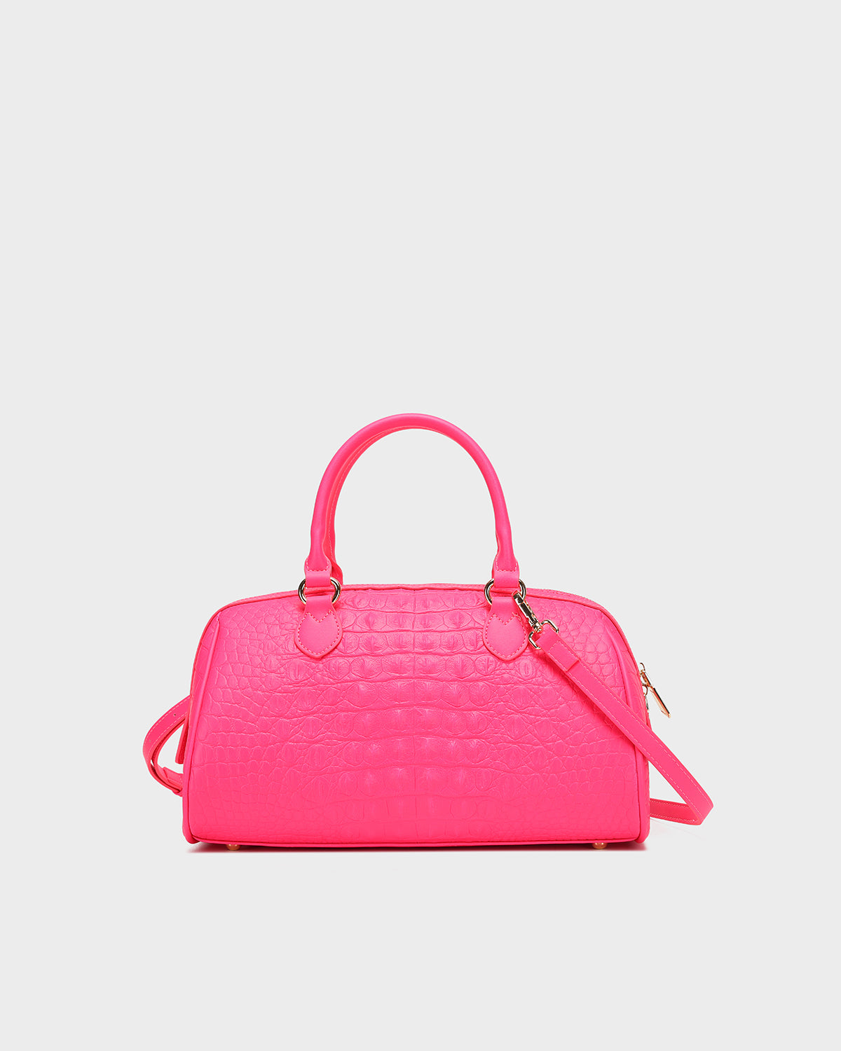 Luxury Italian Couture Handbag in Neon Pink - Elegant Women's Fashion Accessory for Parties, Weddings & Evening Events