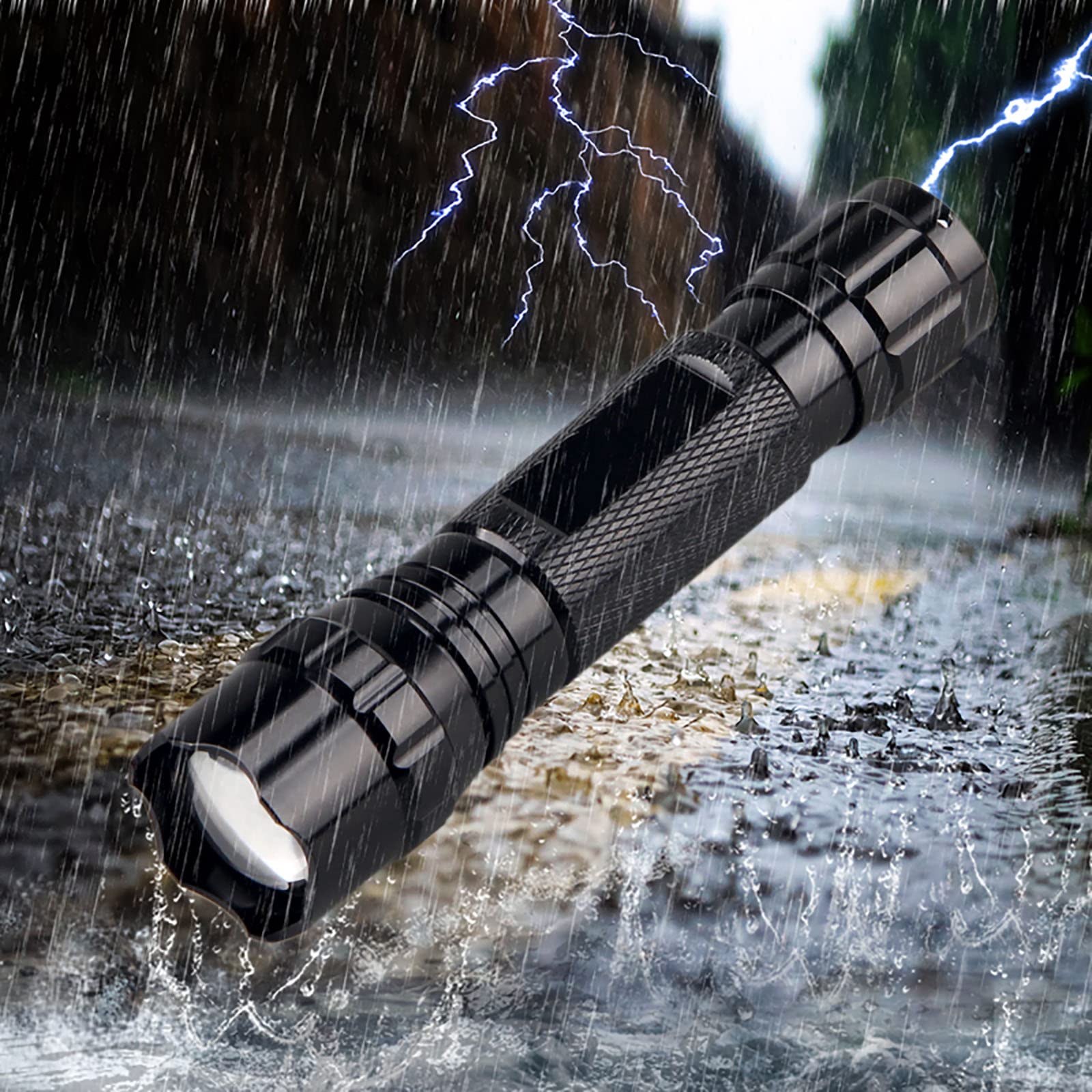 Super Bright 120,000 Lumen Tactical Flashlight with Holster - High Power Single Mode LED Flashlight for Security, Emergency, Camping & Outdoor Adventures