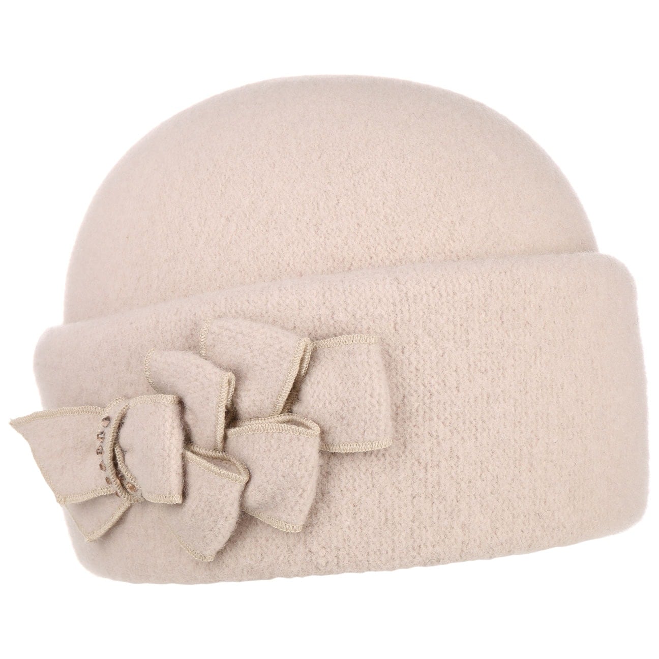 Lierys Elana Milled Wool Hat for Women - Soft Winter Beanie with Fleece Lining - Perfect for Cold Weather, Outdoor Activities & Casual Style