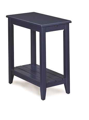 Modern Chairside End Table with Pull-Out Tray - Small Side Table for Living Room, Bedroom & Office - Perfect for Holding Drinks, Books & Decor