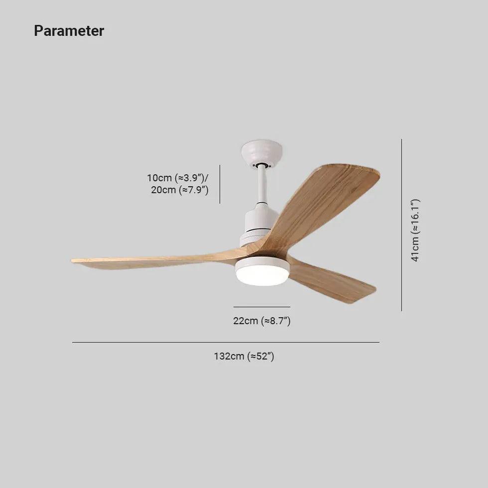 3-Blade Modern Ceiling Fan with LED Light Kit - Quiet Remote Control, Flush Mount Design for Bedroom, Living Room & Office