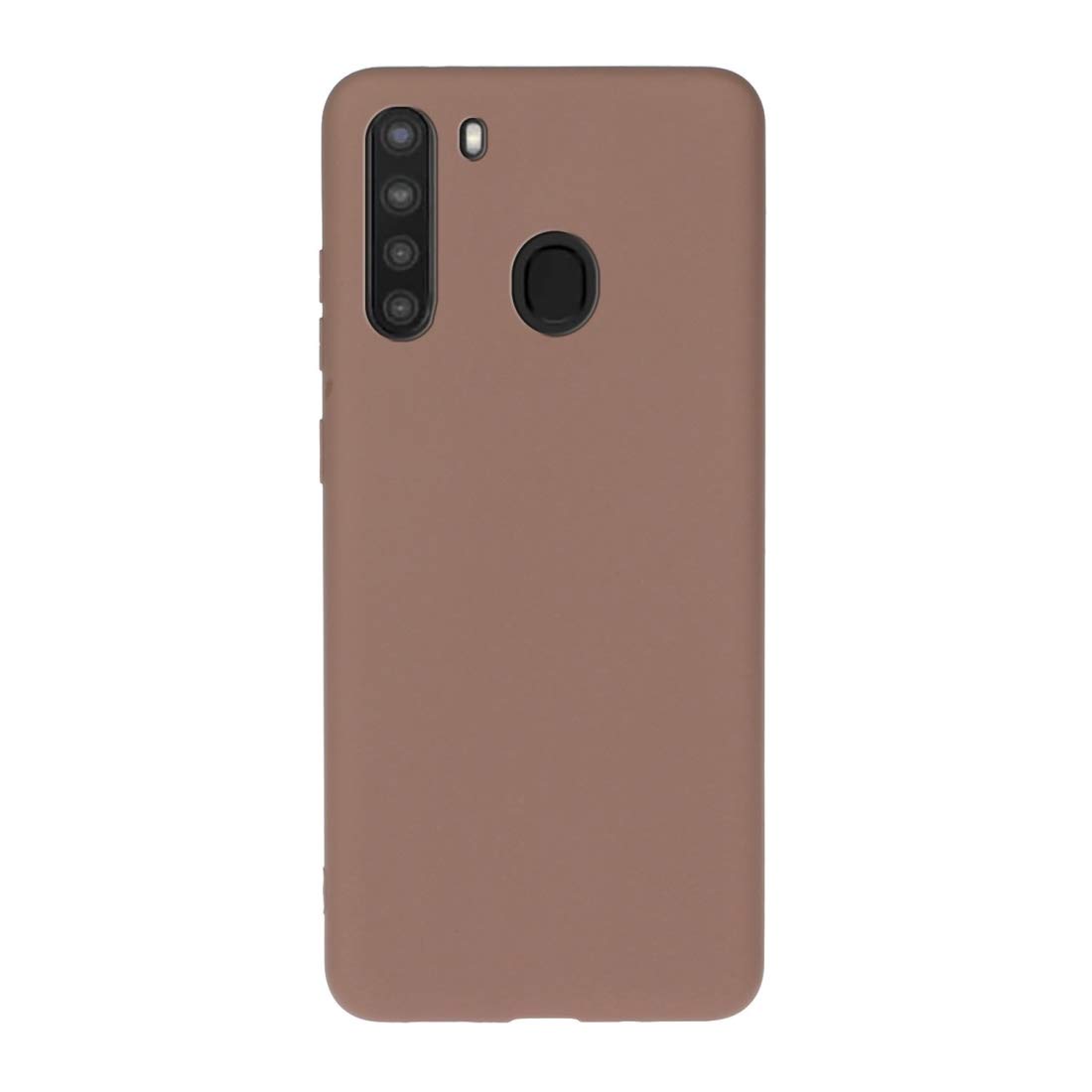 Premium Frosted TPU Phone Case for Samsung Galaxy A21 - Sky Blue & Khaki Options | Slim Protective Cover for Everyday Use, Work & Travel
