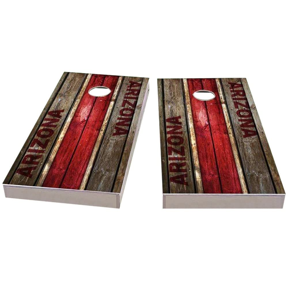 Skip's Garage Arizona City Themed Regulation Size Cornhole Set - Portable Cornhole Boards with Bags & Accessories for Backyard, Tailgating, and Outdoor Parties
