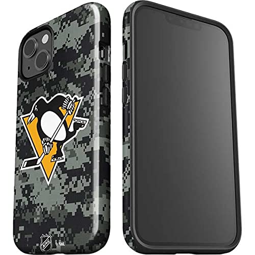Skinit Impact-Resistant Phone Case for iPhone 13 - Official NHL Pittsburgh Penguins Camouflage Design | Durable Protection for Hockey Fans & Outdoor Activities