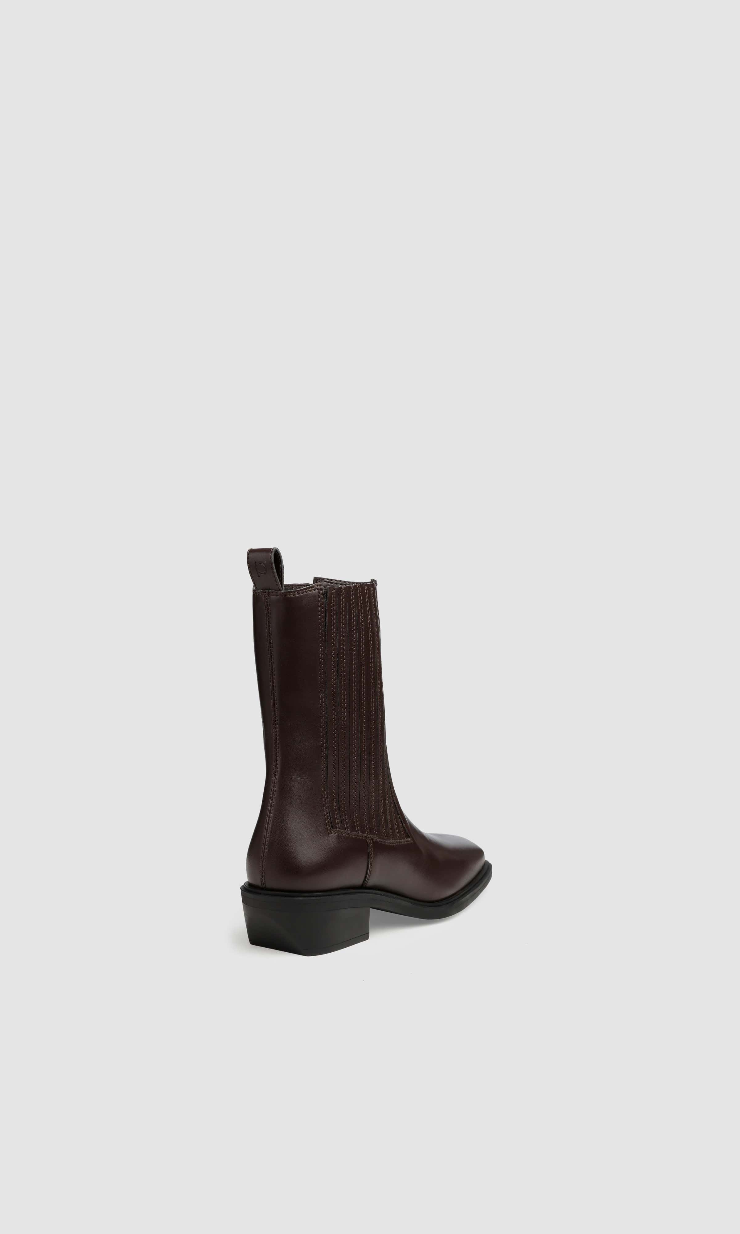 Claudio Plus Vegan Apple Leather Western Boots for Women - Eco-Friendly Brown Cowboy Boots | Stylish & Comfortable for Casual Wear, Country Rides, and Outdoor Adventures