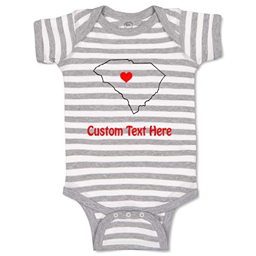 Stripes Gray White Personalized Text Here
