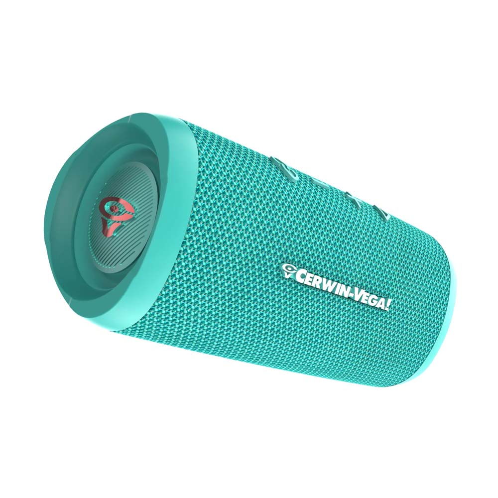 Cerwin Vega VegaMini Compact Powerhouse Bluetooth Speaker - Portable Wireless Speaker with Deep Bass, 12-Hour Battery Life for Outdoor, Travel, and Home Use (VMBLK)