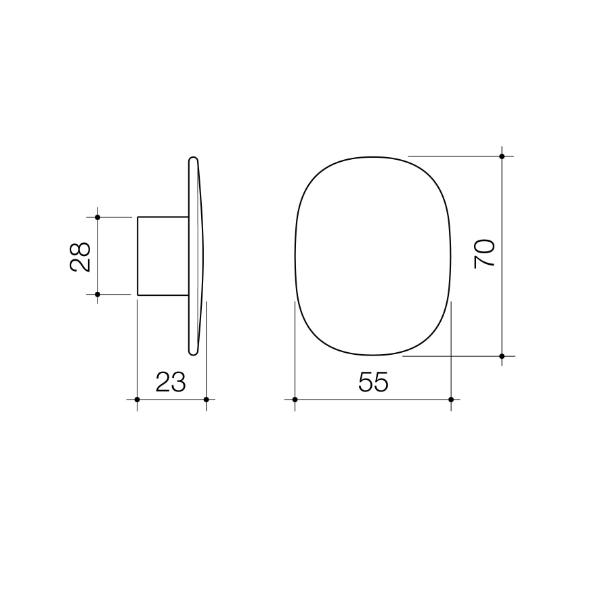 Caroma Contura II Large Robe Hook - Brushed Nickel Finish - Heavy Duty Bathroom & Bedroom Hanging Hook for Towels, Robes & Clothes - Rust-Resistant & Durable Wall Mounted Hook