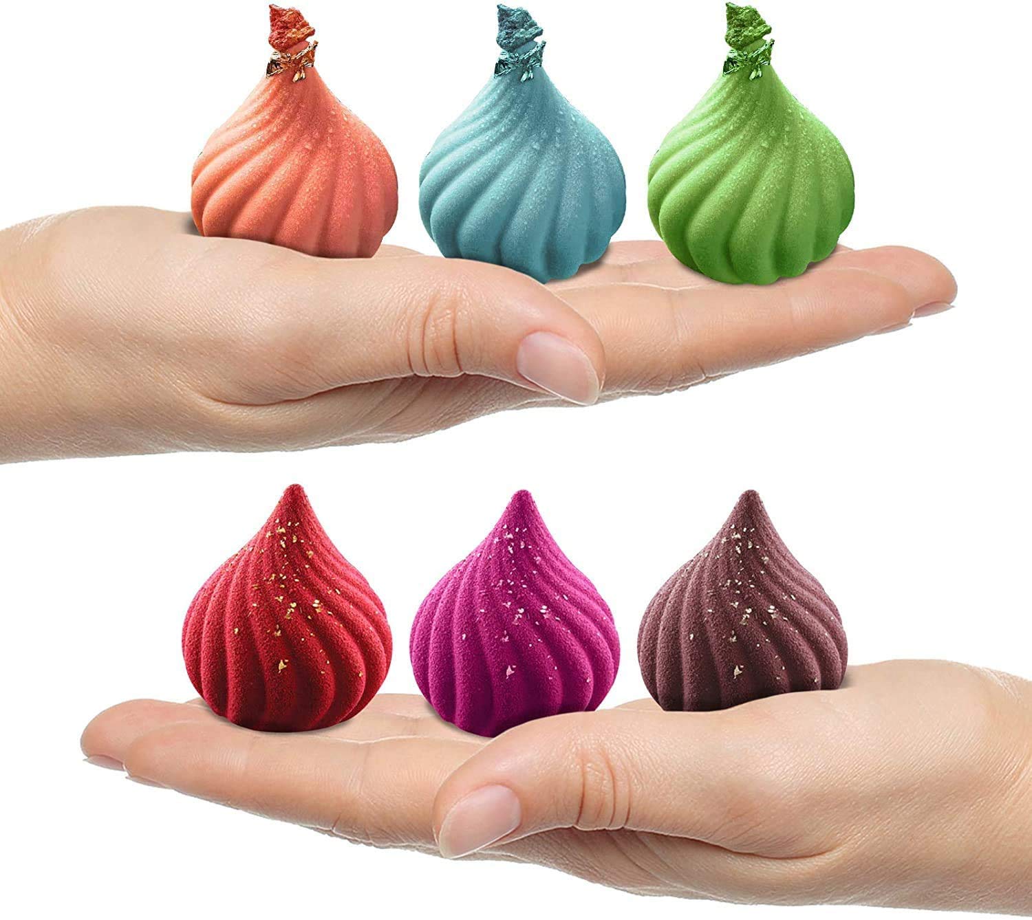 3D Silicone Baking Molds for Mousse Cake, Pastry, Truffle, Pudding, Jelly & Cheesecake - Onion Shape 6-Cavity Dessert Molds | Perfect for Home Baking, Party Treats & Professional Pastry Making