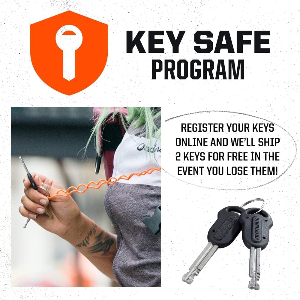 Kryptonite Evolution Mini-9 Bike U-Lock - 14mm Heavy Duty Anti-Theft Bicycle Lock with Mounting Bracket & Keys - Sold Secure Gold Certified High Security U-Lock for E-Bike, Scooter, Road & Mountain Bikes - Perfect for Urban Commuting, Campus Security & Outdoor Cycling