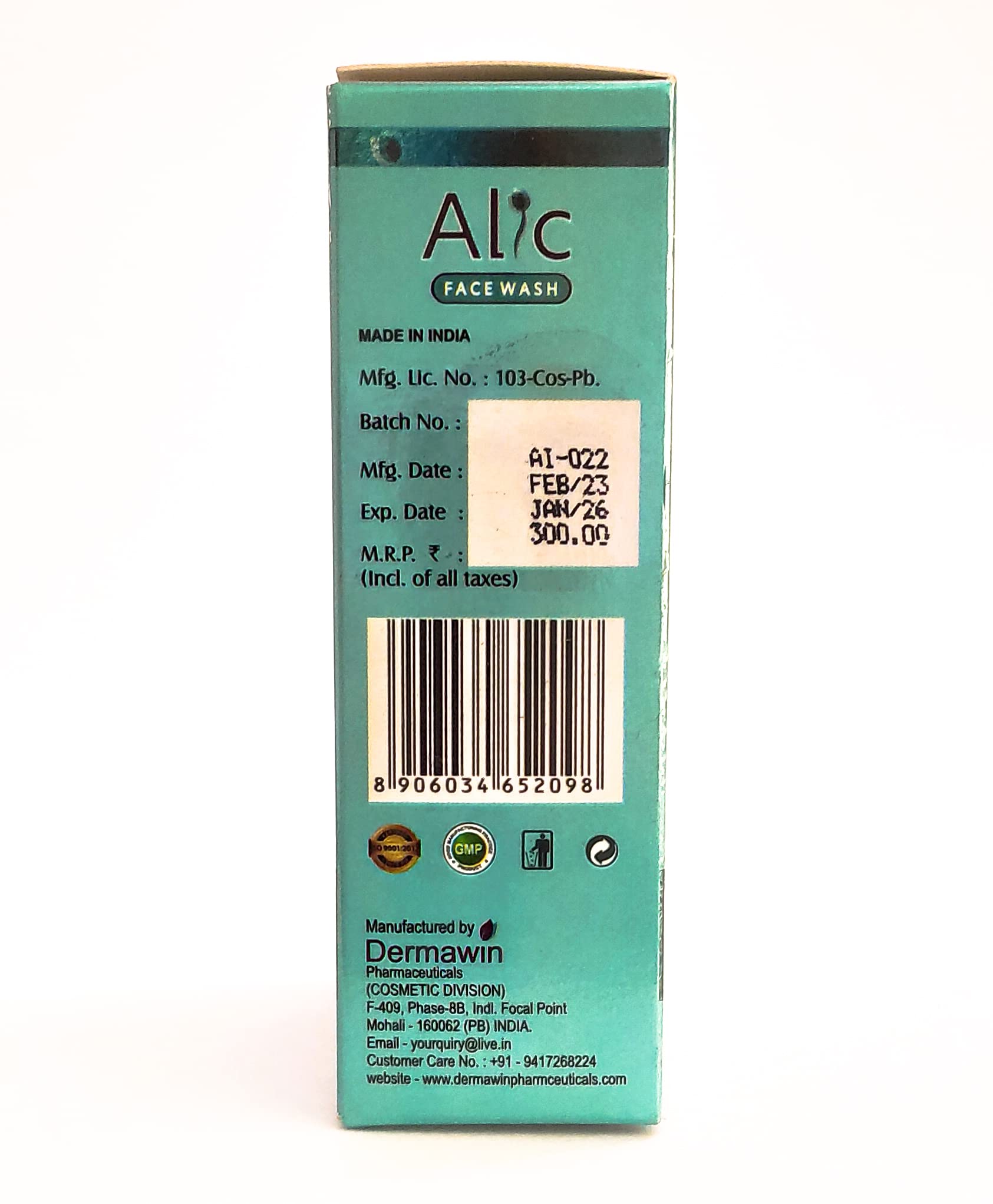 ALIC 2% Salicylic Acid Face Wash Gel for Acne & Oily Skin - Deep Cleansing & Exfoliating Facial Cleanser for Daily Skincare Routine