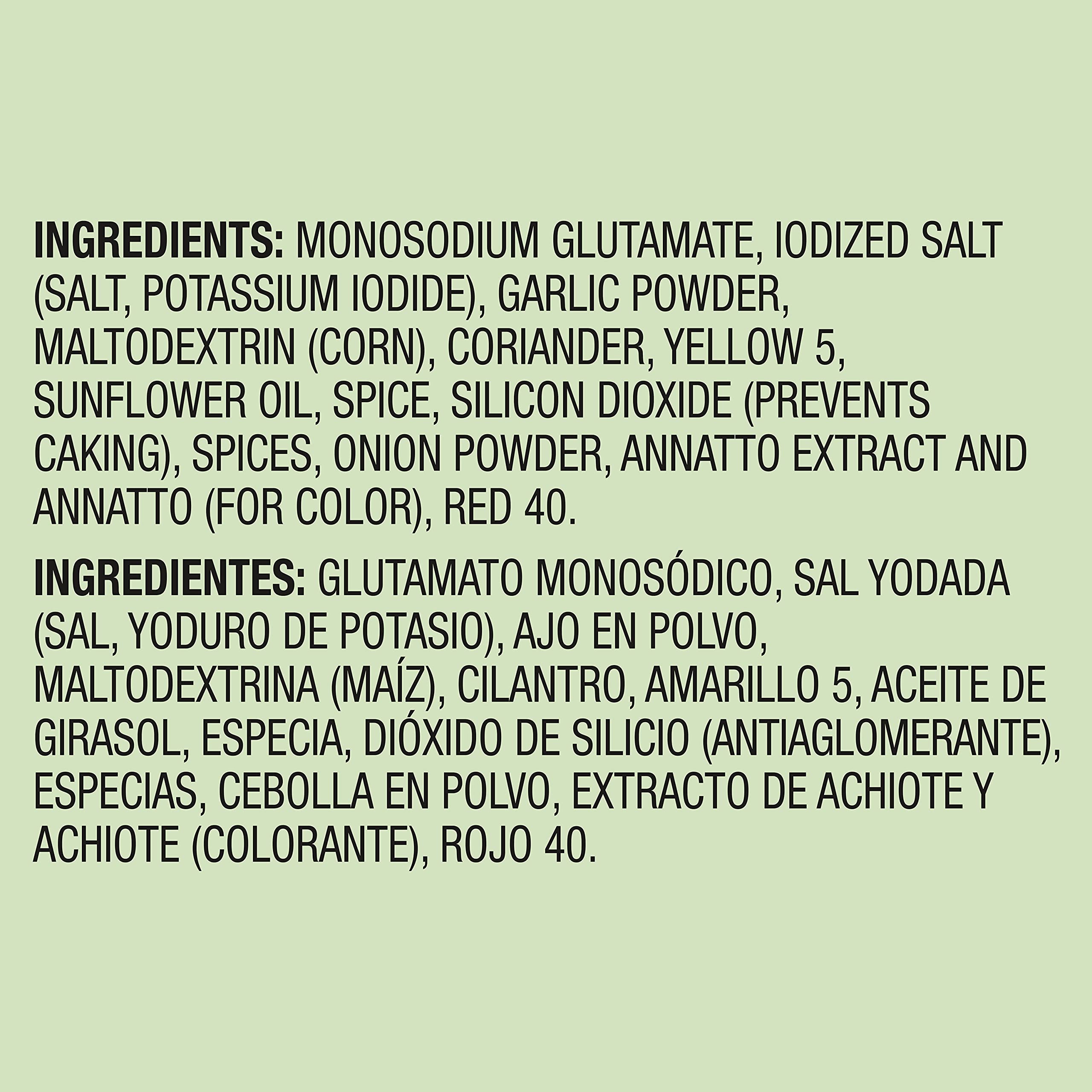 Knorr Sazón Seasoning Mix - Cilantro & Achiote (5.6 oz, Pack of 15) | All-Natural Flavor Enhancer for Sauces, Meats, Poultry, Fish, Seafood, Stews, Rice & Beans | Perfect for Latin, Mexican & Caribbean Cuisine | No Artificial Flavors | 32 Count Bulk Pack