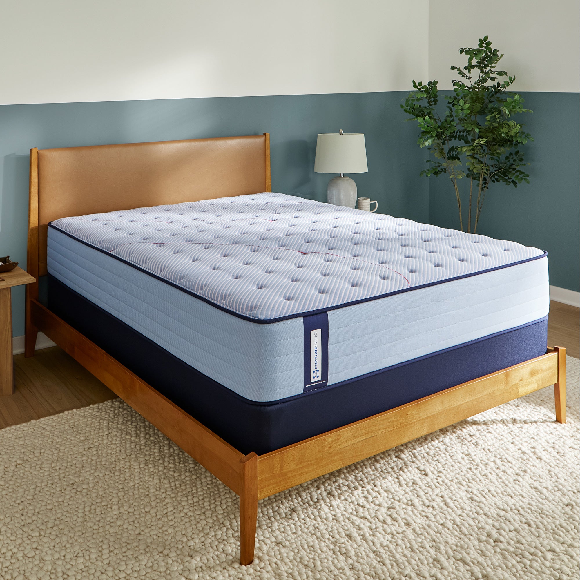 Sealy Posturepedic Dallas Medium Firm Tight Top Mattress - Queen Size Memory Foam Hybrid Bed for Back Pain Relief & Pressure Point Support - Perfect for Master Bedrooms, Guest Rooms & Dormitories