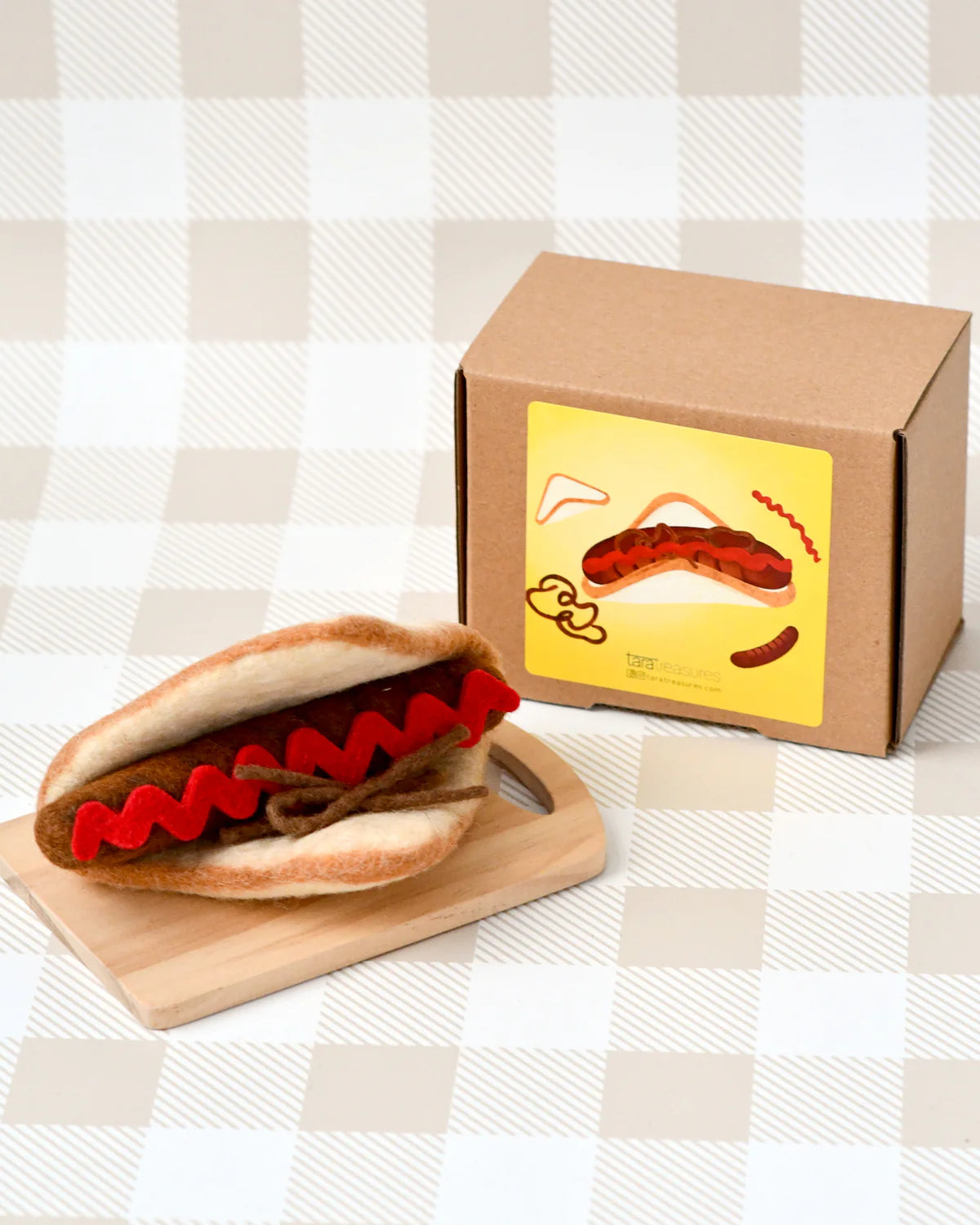 Snag Sausage Sizzle Set - Realistic Felt Play Food for Kids Pretend Cooking & BBQ Party Games | Perfect for Preschool Learning, Role Play, and Kitchen Toy Collections