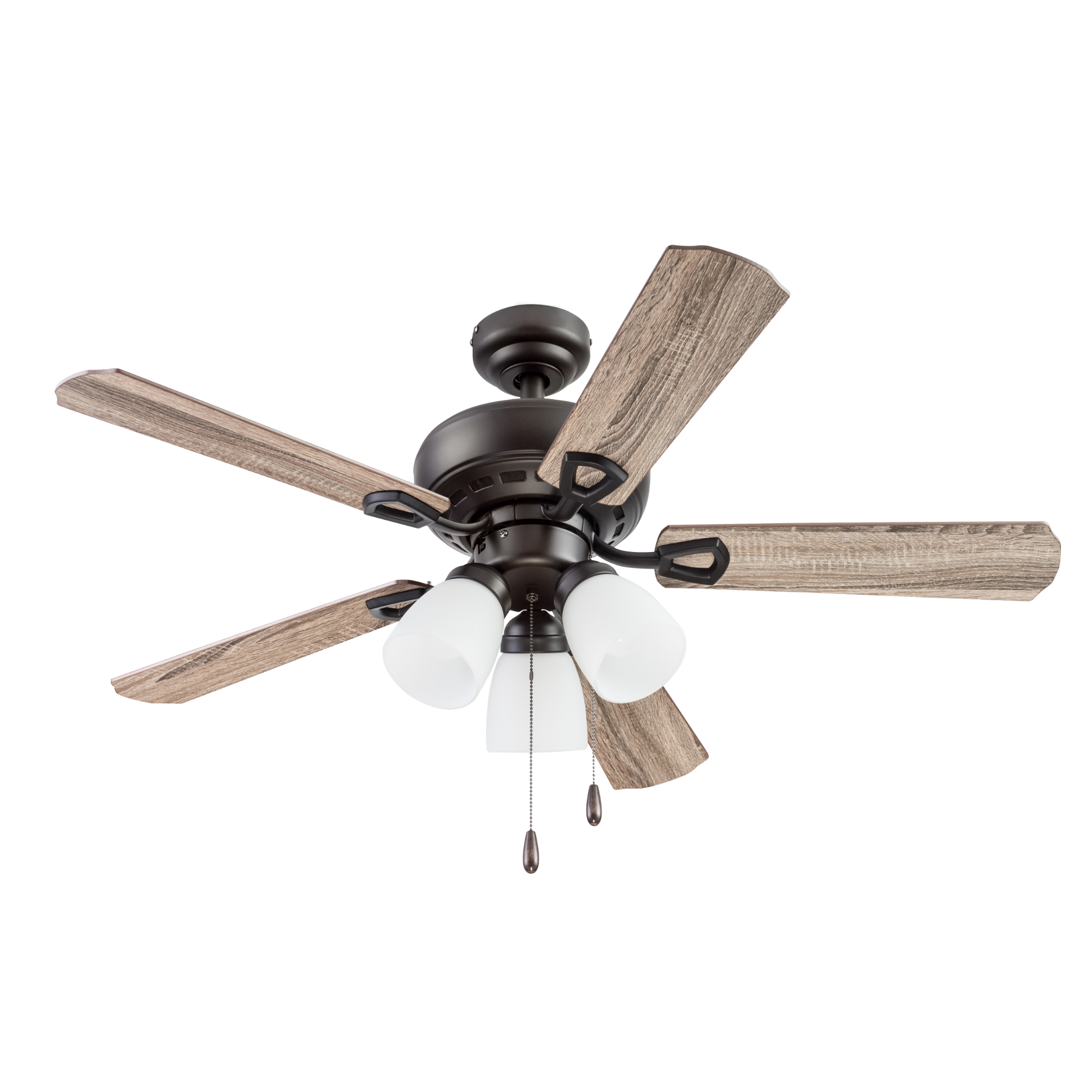 44 Inch Miller Park Ceiling Fan with Espresso Bronze Finish & Pull Chain - Perfect for Living Room, Bedroom, and Outdoor Spaces