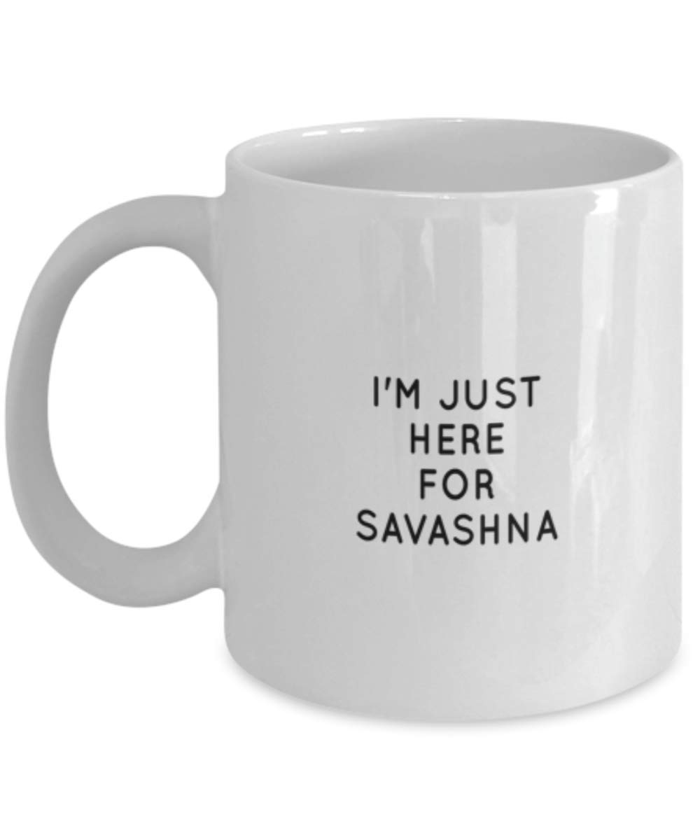 Funny Yoga Teacher Coffee Mug - 'I'm Just Here For Savasana' Gift Idea - Ceramic Coffee Cup for Yoga Lovers & Instructors - Perfect for Studio, Home & Meditation Spaces