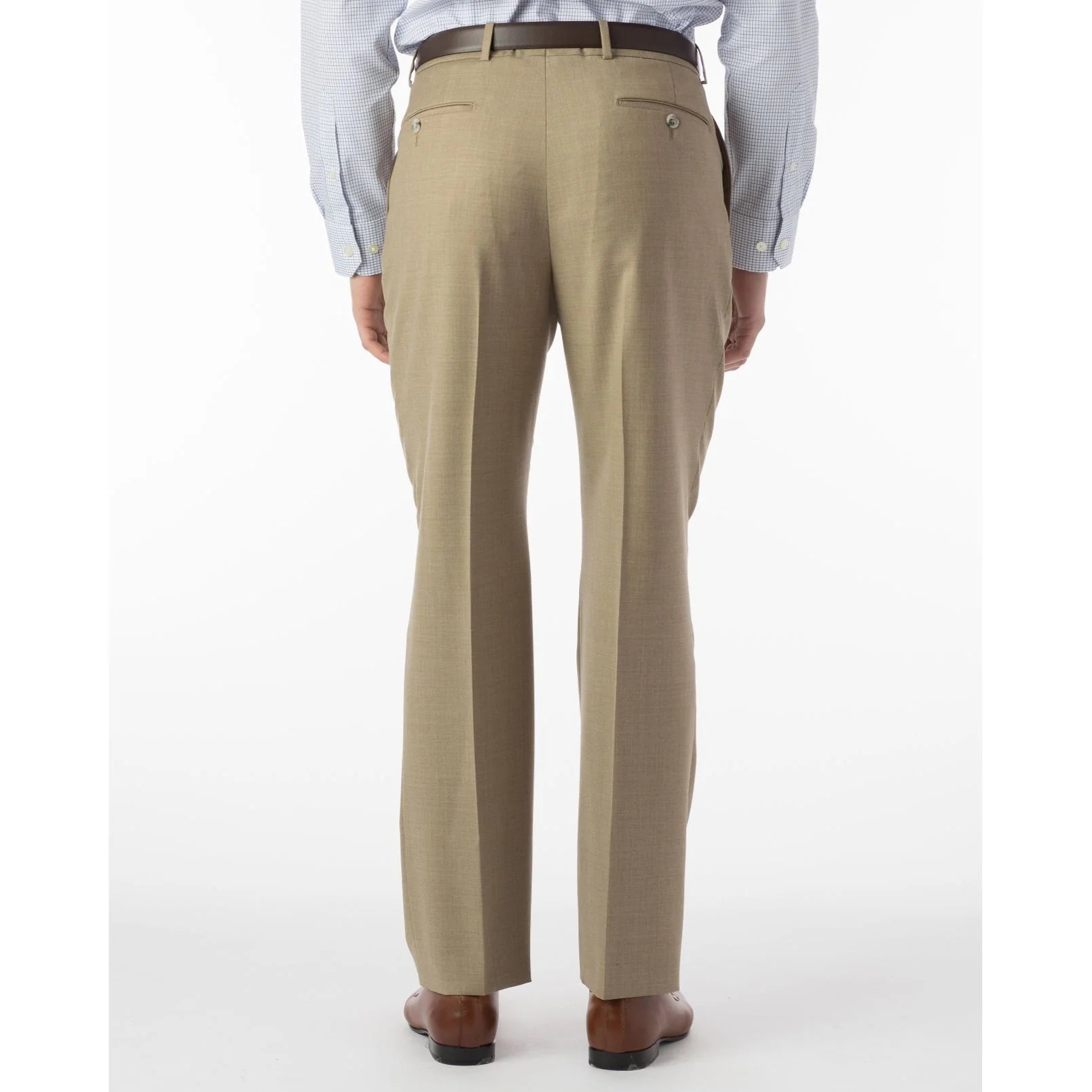 Allen Oniel Tan Harness Dress Pants for Men - Stylish Formal Office Wear & Business Attire - Perfect for Weddings, Interviews, and Professional Events