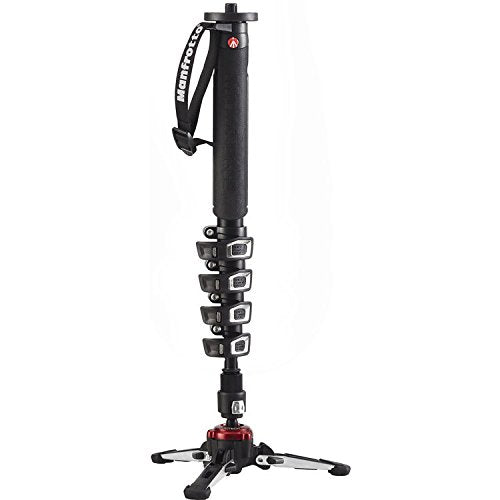 Manfrotto Xpro Section Aluminum Video Monopod - Lightweight & Adjustable for Travel, Sports & Event Photography | Professional Camera Support for DSLR & Mirrorless Cameras