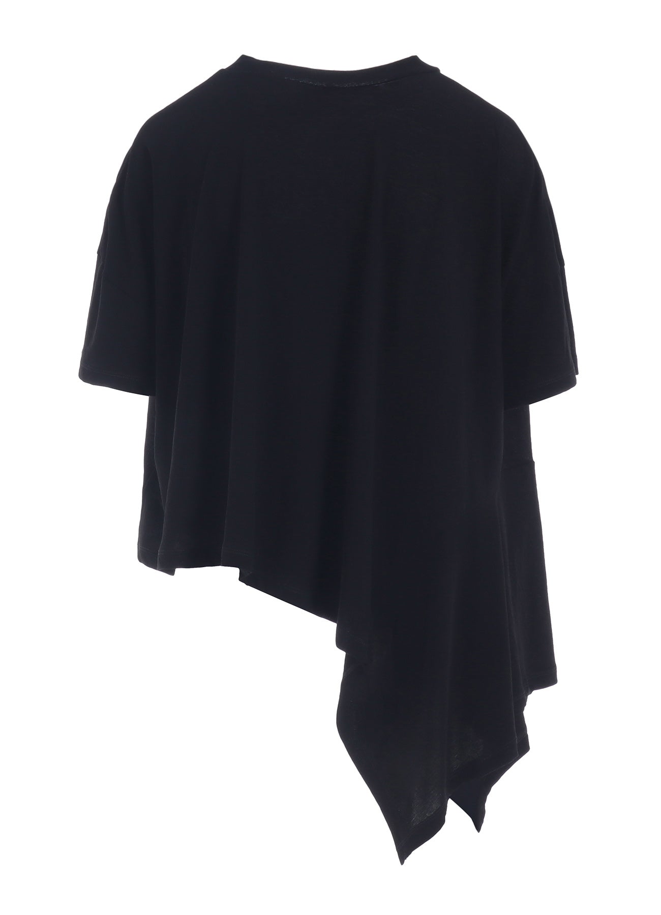 Soft Cotton Jersey Asymmetric Cropped T-Shirt for Women - Trendy Casual & Streetwear Fashion - Perfect for Everyday Wear, Layering, and Summer Outfits