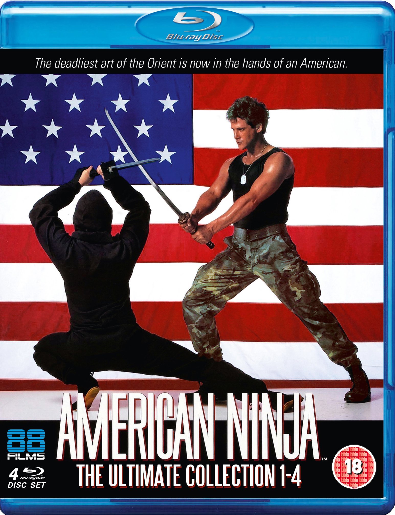 American Ninja 1-4 DVD Box Set - Complete Action Movie Collection - Perfect for Martial Arts Fans & Movie Night Entertainment