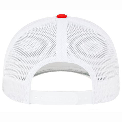 Pacific Headwear Holly Scarlet & White Snapback Hat 104C SCWH SL - Stylish Unisex Baseball Cap for Men & Women, Perfect for Sports, Casual Wear and Outdoor Activities