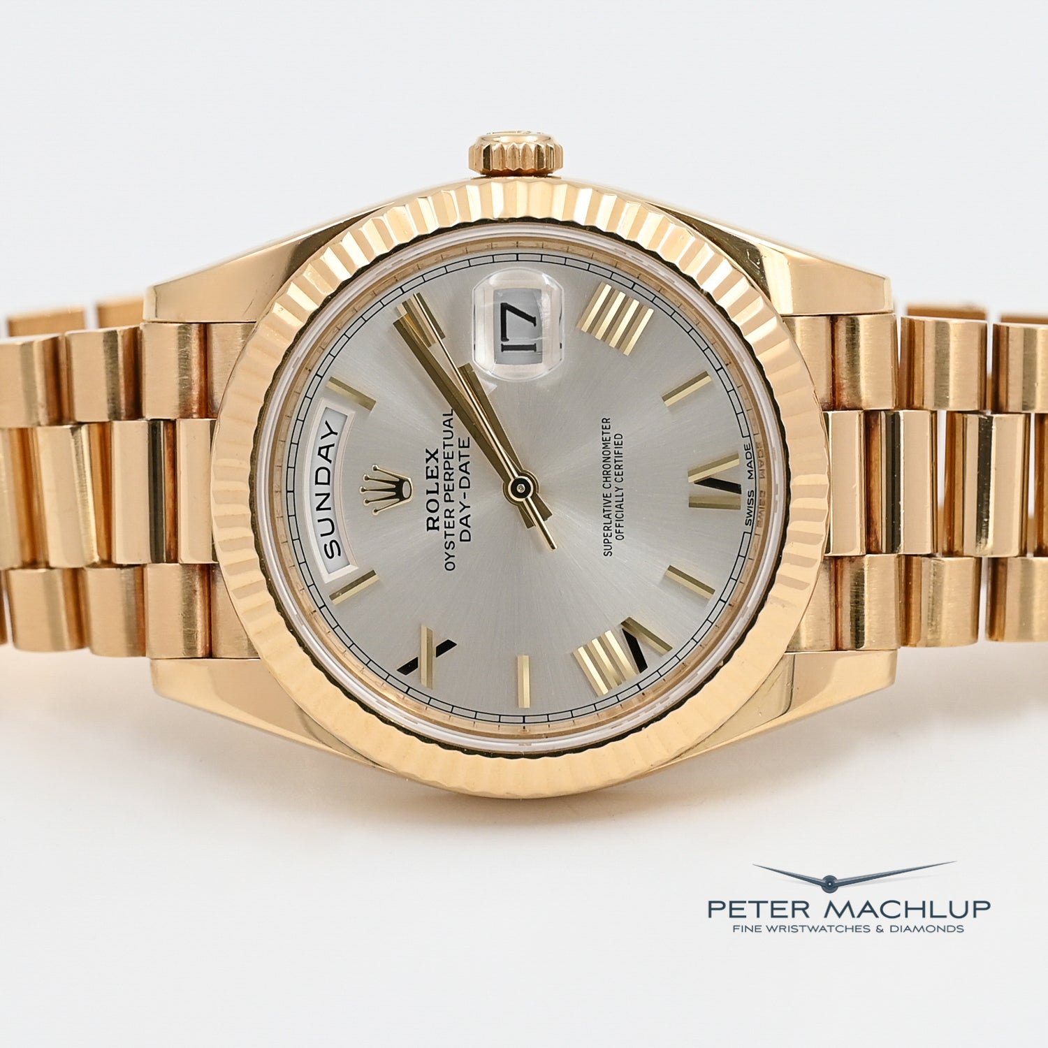 Rolex Day-Date 40 Watch 18K Gold Men's Luxury Watch - Perfect for Business Meetings & Formal Events