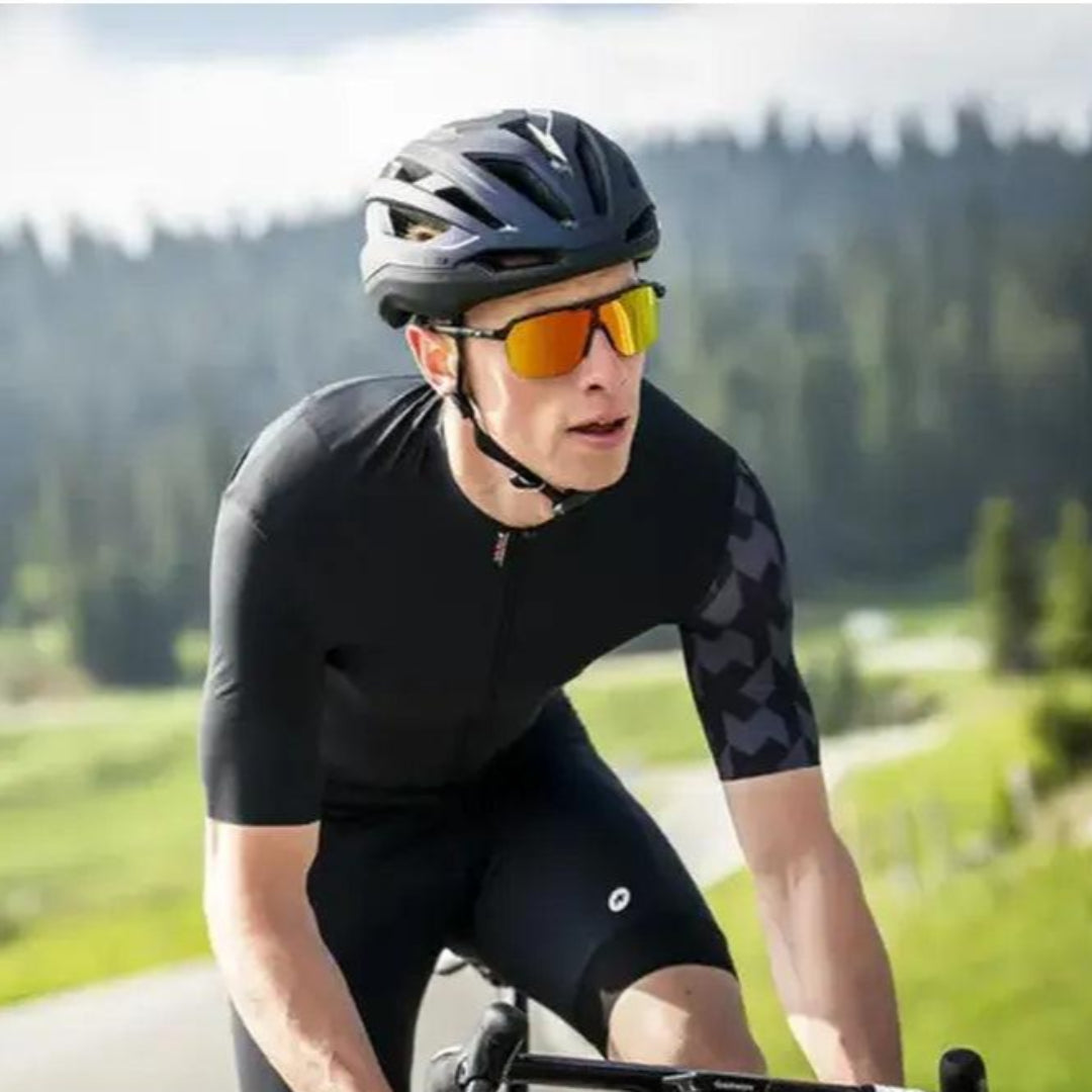 Julbo Frequency Reactiv P1 3 LAF Sunglasses - Black/Grey Polarized Cycling & Running Glasses for UV Protection - Perfect for Outdoor Sports & Active Lifestyles