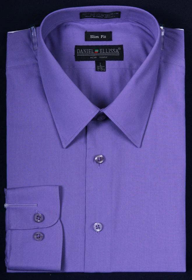 Slim Fit Dress Shirt for Men - Premium Lavender Formal Shirt - Business, Office & Wedding Attire