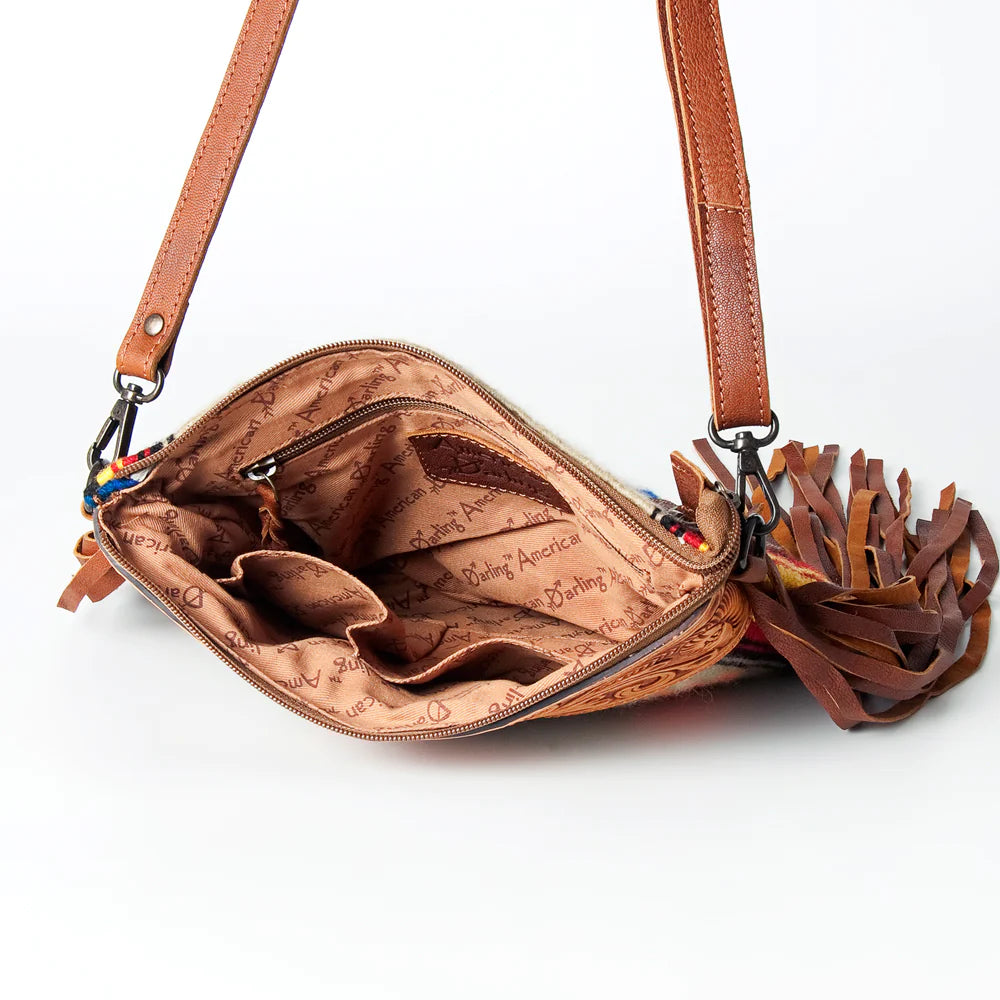 American Darling Conceal Carry Tan Aztec Clutch - Stylish & Secure Crossbody Bag for Women | Perfect for Everyday Use, Travel & Concealed Carry Purposes