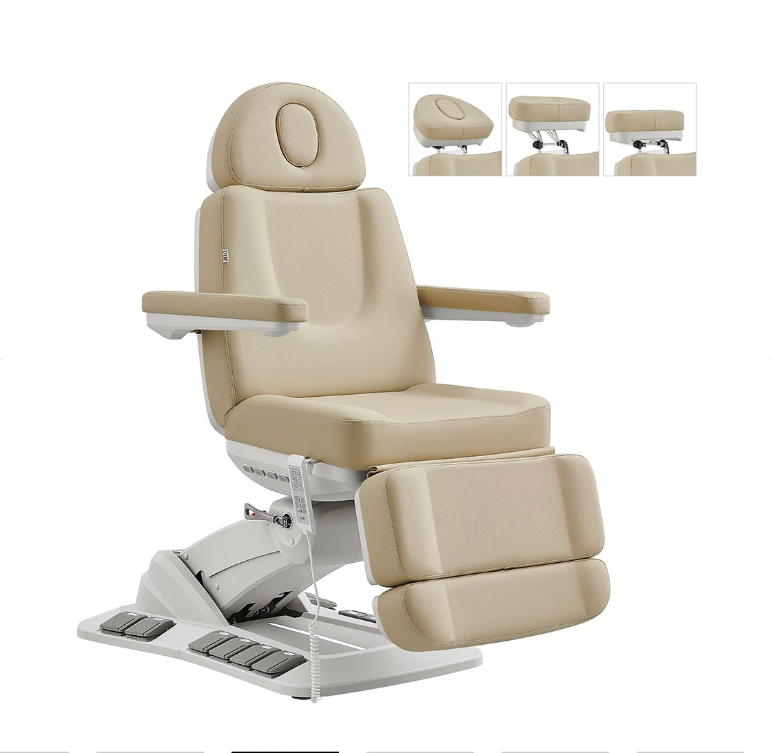 Premium Aurora Medical Spa Table with 4 Motors - Adjustable Electric Facial Bed with Hand & Foot Remote Control for Professional Spa Treatments & Beauty Salons
