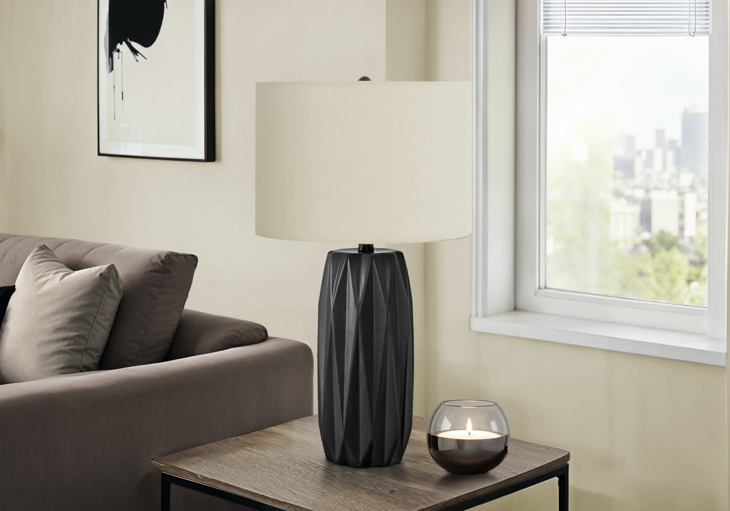 Belmont Table Lamp - Modern Black Desk Lamp for Home Office, Bedroom & Living Room - Stylish Lighting for Reading, Working & Decor