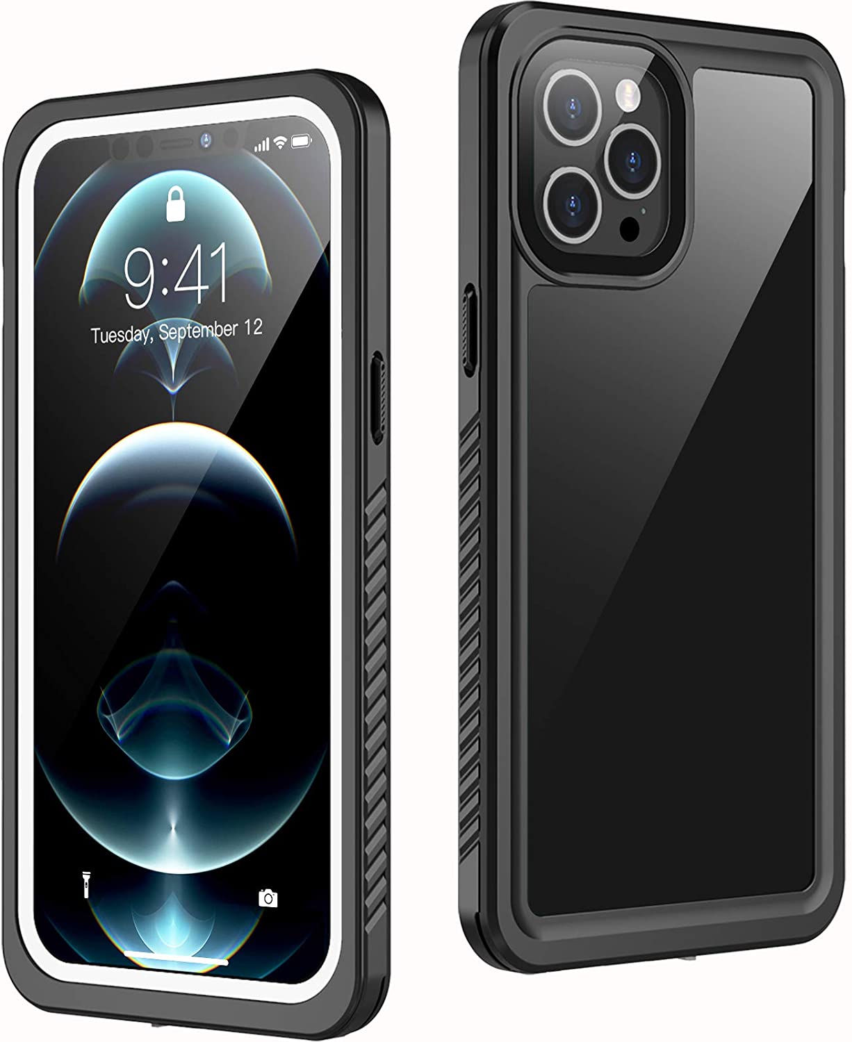 iPhone 15 Pro Max Waterproof Case - IP68 Certified Shockproof Protective Cover for Swimming, Diving & Outdoor Activities