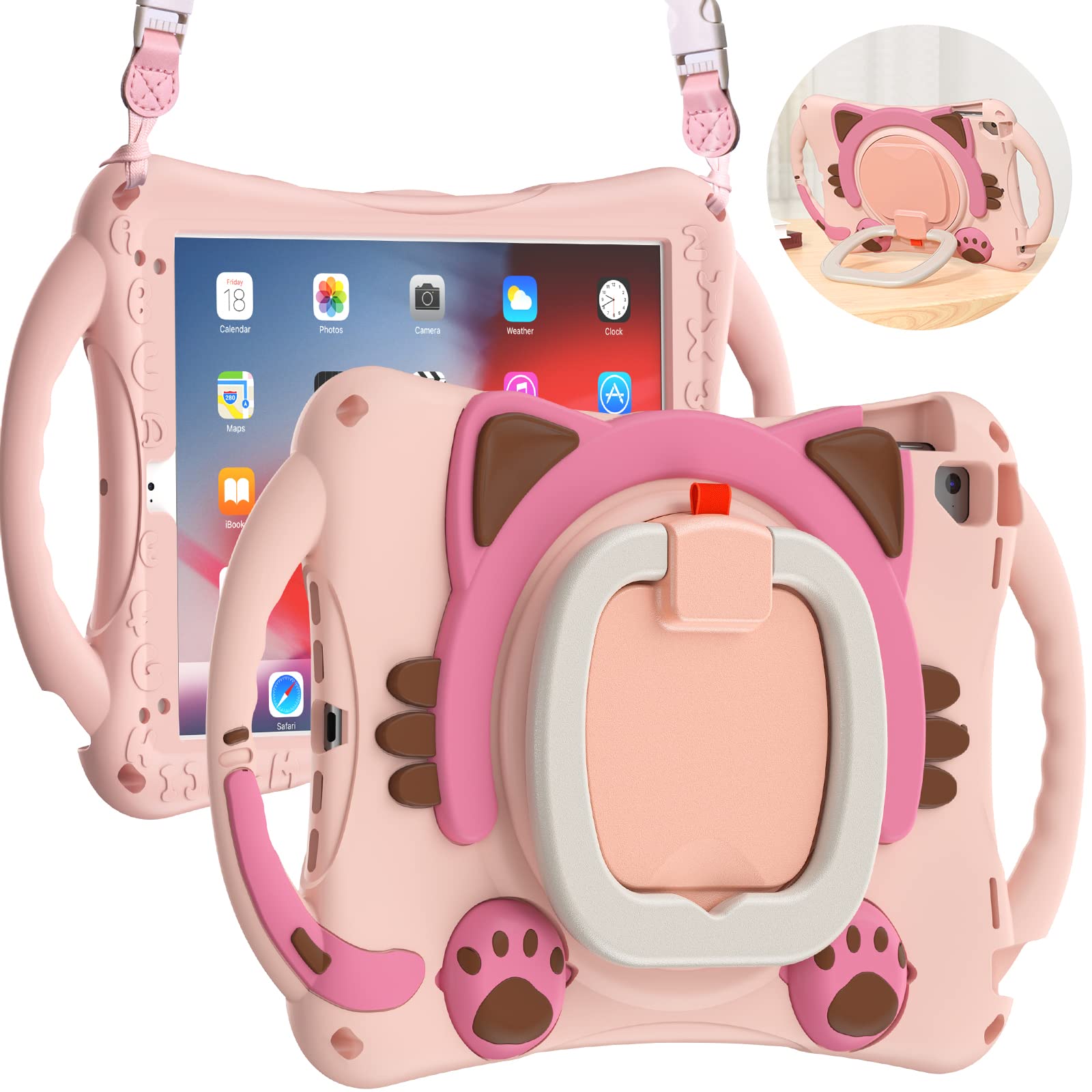 BRAECN iPad 9.7 Inch Case (6th/5th Gen 2018/2017, Air 2/1, Pro 9.7