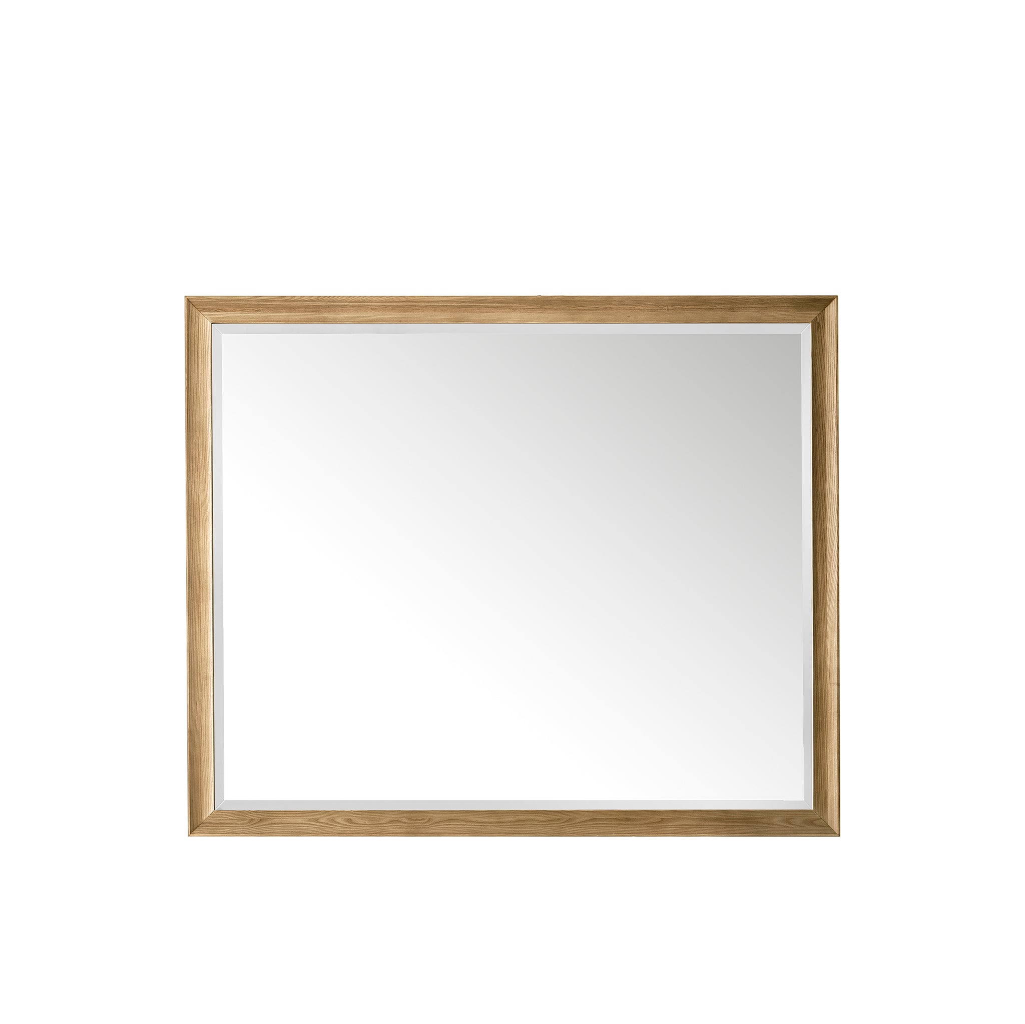 Glenbrooke 48-Inch Light Natural Oak Wall Mirror – Perfect for Living Room, Bedroom & Entryway Decor