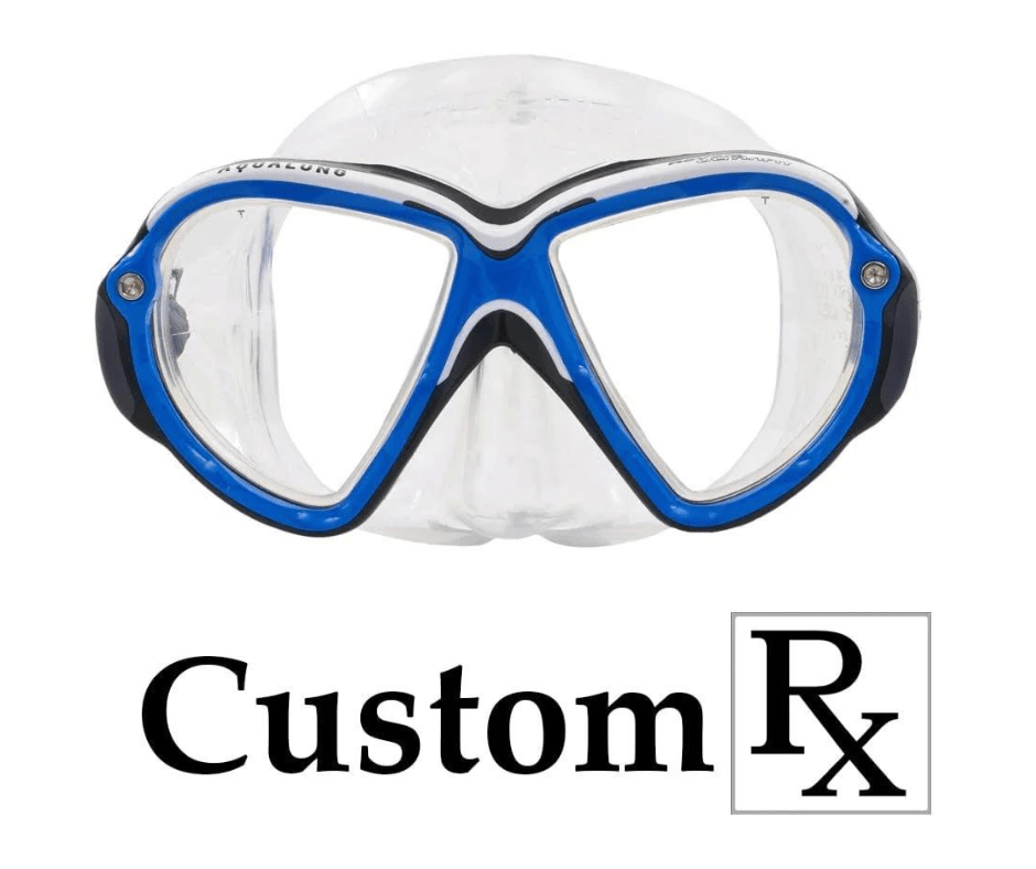Custom Prescription Aqua Lung Reveal Ultrafit X2 Scuba Diving Mask for Underwater Exploration - Perfect for Professional Divers & Snorkeling Enthusiasts