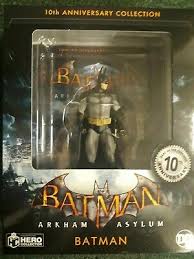 Batman Arkham Asylum DC 10th Anniversary Collectible Figure - Eaglemoss Hero Collection Statue for Display & DC Comics Fans