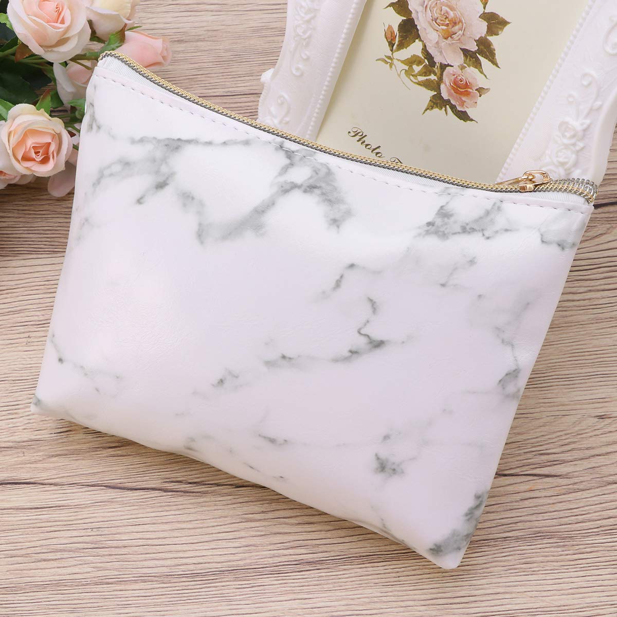 TOPBATHY Large Makeup Bag for Women - Waterproof Cosmetic Organizer Pouch with Zipper, Travel Toiletry Bag for Makeup Brushes & Accessories - Perfect for Travel, Gym, and Daily Use
