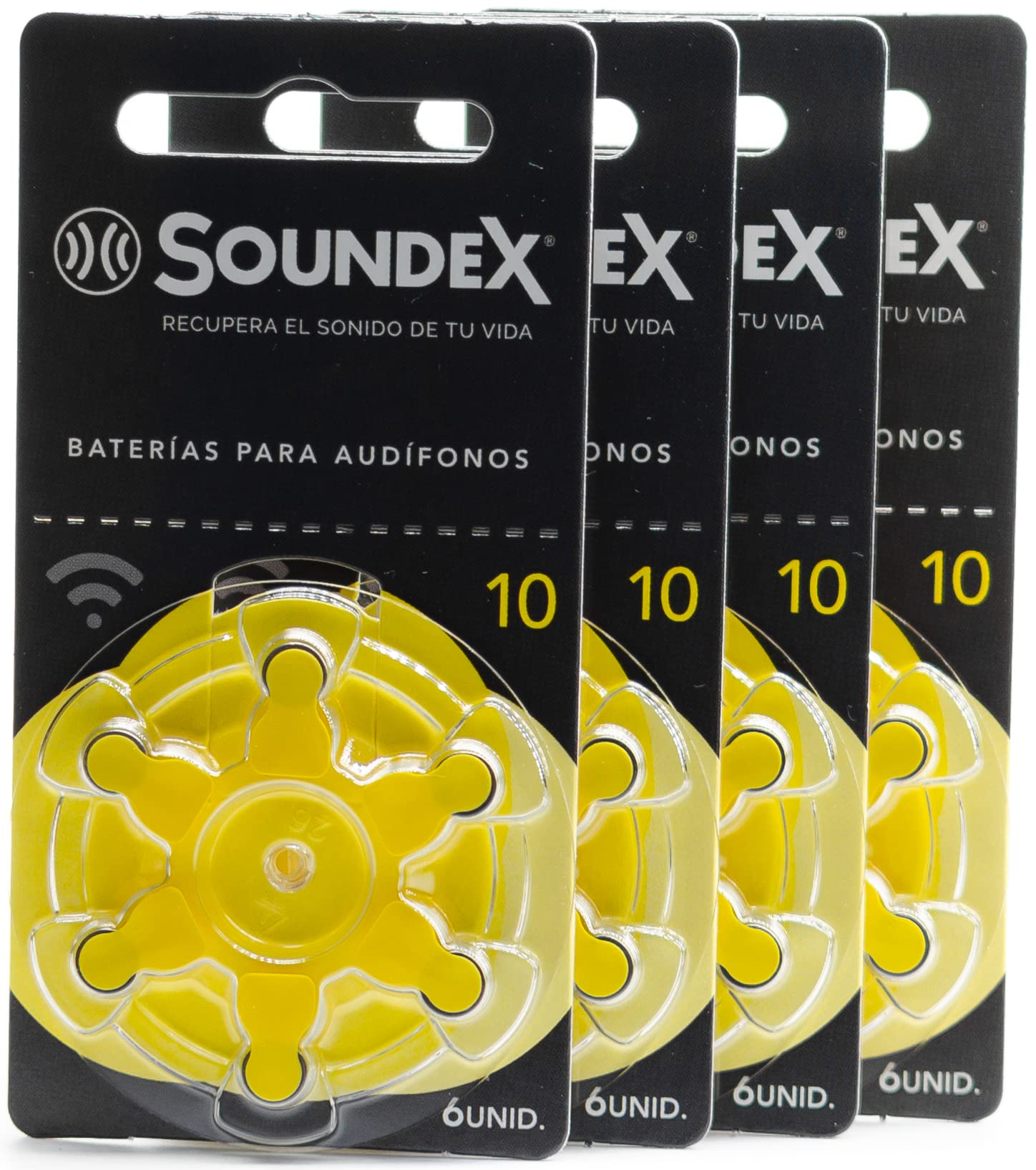 SOUNDEX 10 Zinc Hearing Aid Batteries 1.45V - 60 Pack Long-Lasting Power for Hearing Devices - Perfect for Seniors & Daily Use