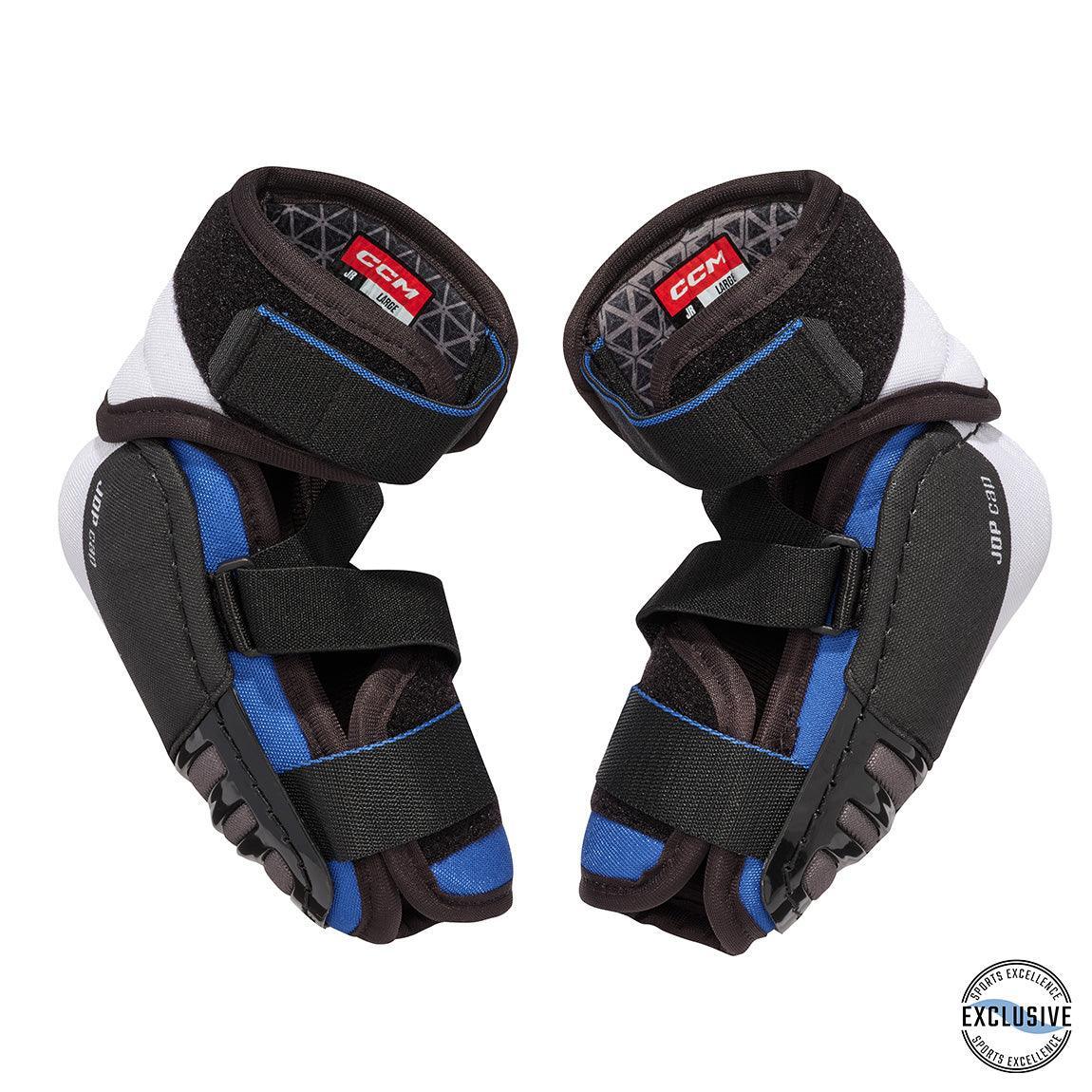 CCM Jetspeed XTRA SE Junior Hockey Elbow Pads - Protective Gear for Youth Ice Hockey Players - Perfect for Games, Practices & Training Sessions