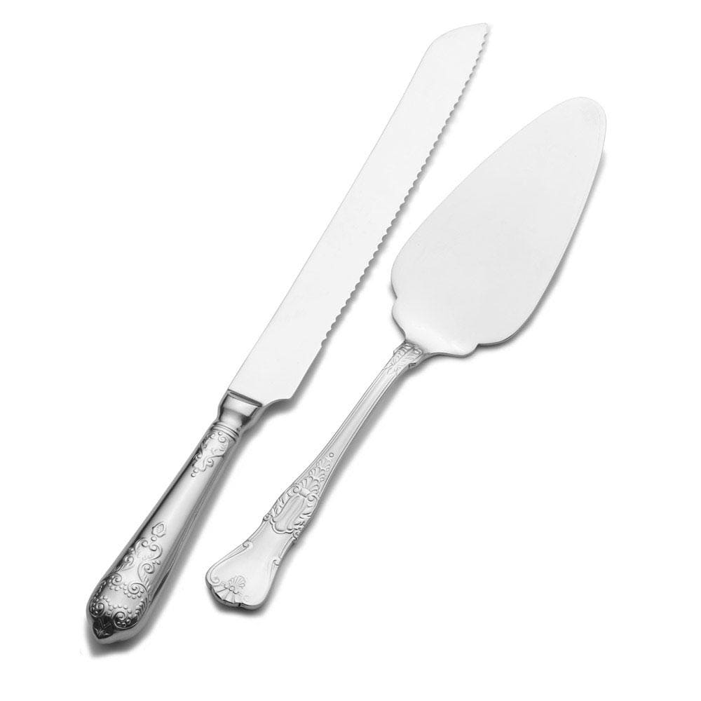 Premium Stainless Steel Cake Knife and Server Set - Elegant Wedding, Birthday & Party Dessert Cutting Utensils for Special Occasions