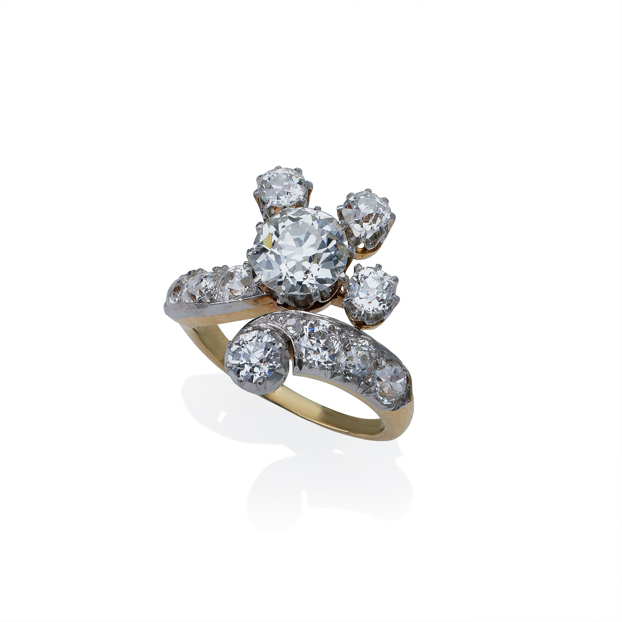 Exquisite Edwardian Diamond Ring - Vintage Elegance for Women - Perfect for Weddings, Anniversaries & Special Occasions
