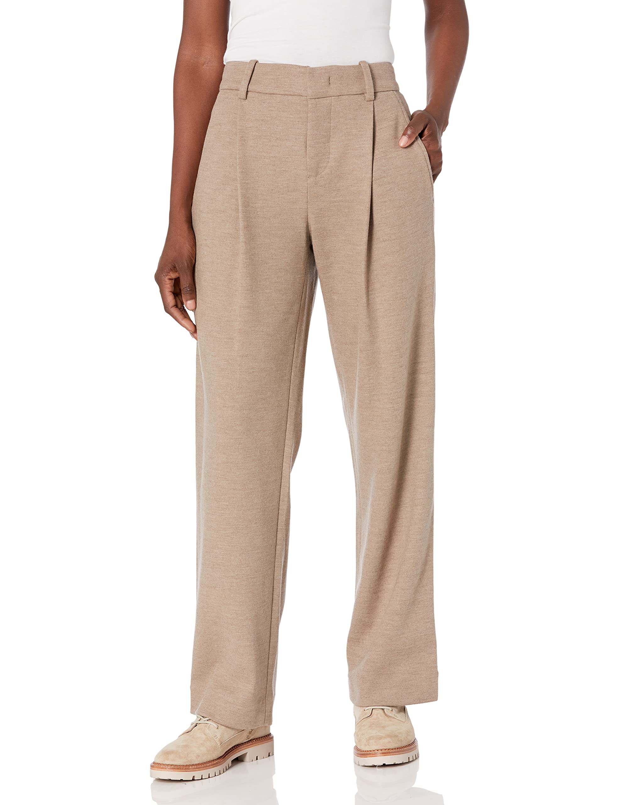 Vince Women's Pleated Front Wide Leg Pants - Comfortable High Waist Trousers for Work, Office & Casual Wear | Professional & Stylish Women's Fashion