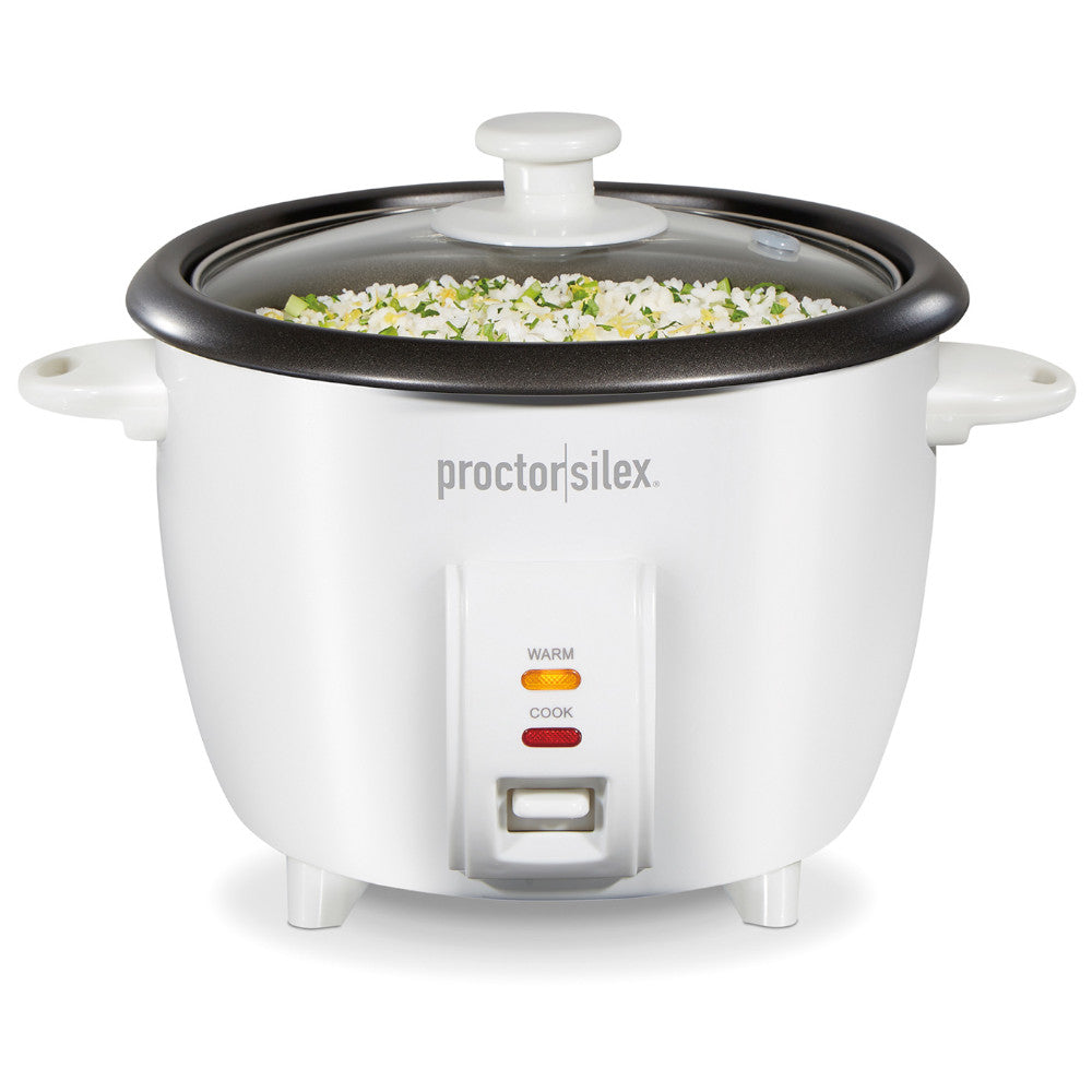 Proctor Silex 37533G 10-Cup Rice Cooker & Food Steamer - Perfect for Meal Prep, Dorm Cooking & Healthy Eating