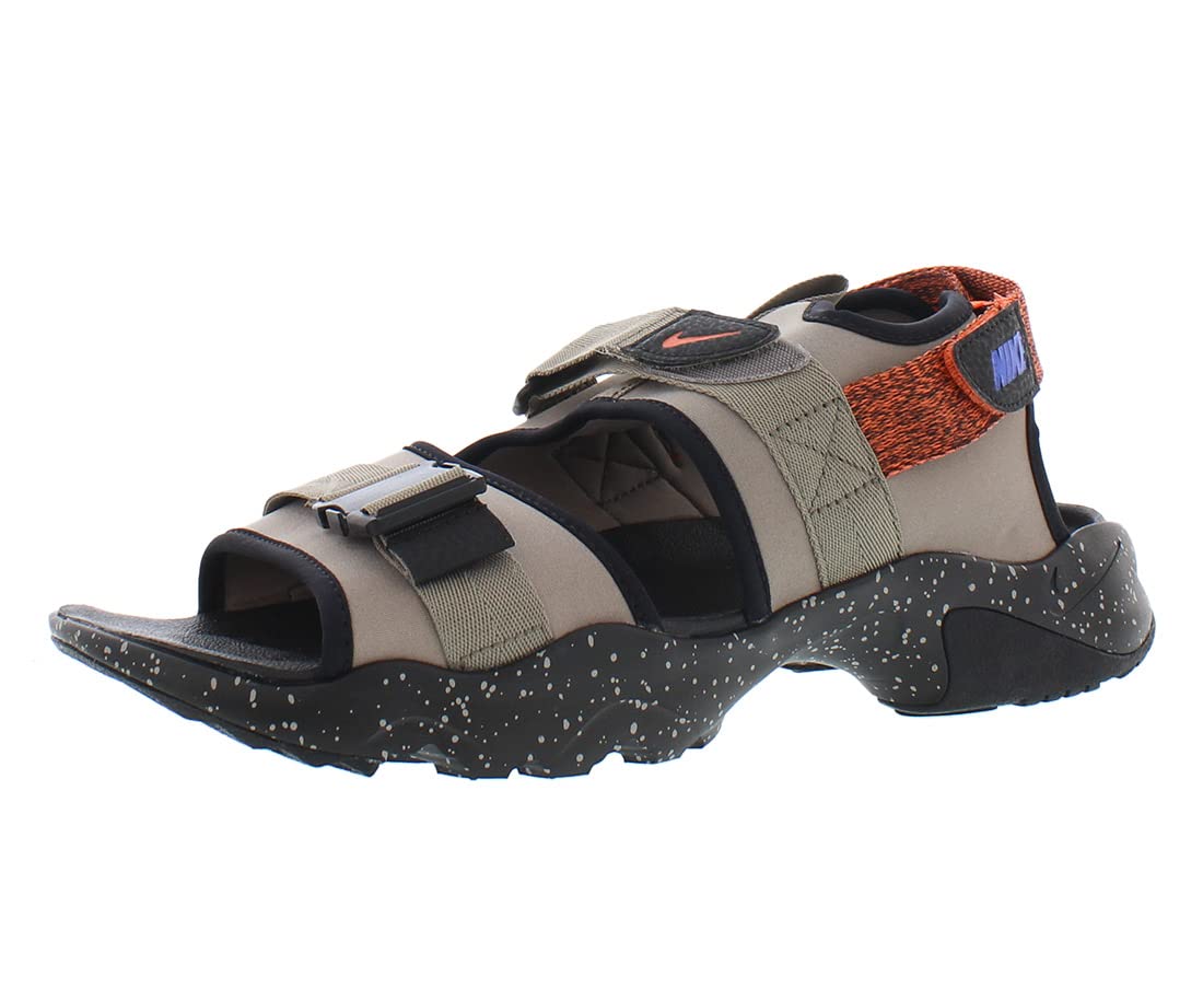 Nike Men's Canyon Slippers - Comfortable Slide Sandals for Men | Moon Fossil/Orange/Black/Racer Color Options | Perfect for Home, Poolside, Beach & Lounging